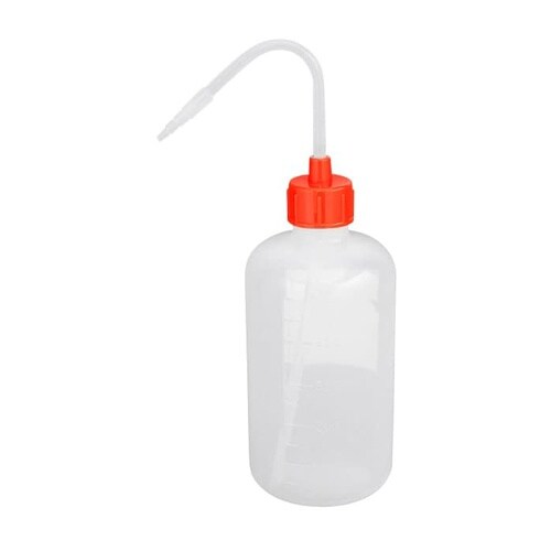 カラーキャップ付洗浄瓶(細口)