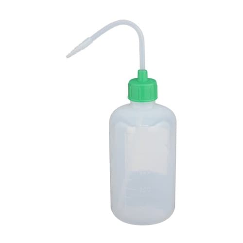 カラーキャップ付洗浄瓶(細口)