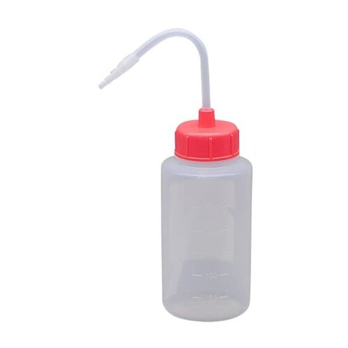 カラーキャップ付洗浄瓶(広口)