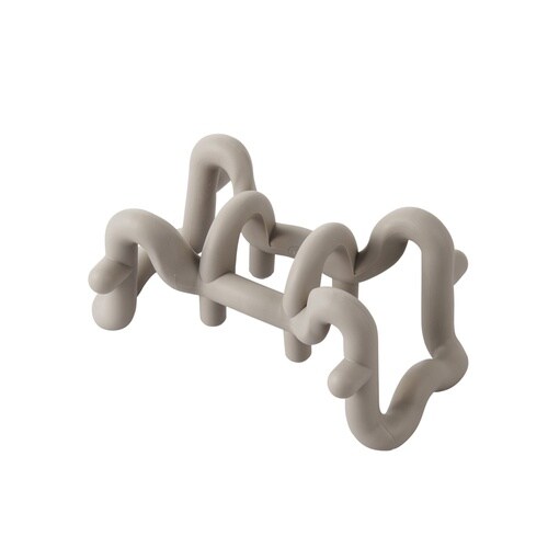 コリほぐし 指圧代用器 リバーシブル 首用 グレー