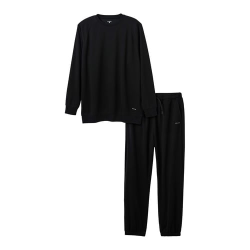 リカバリーウェア 長袖ロング上下 疲労回復 L 黒