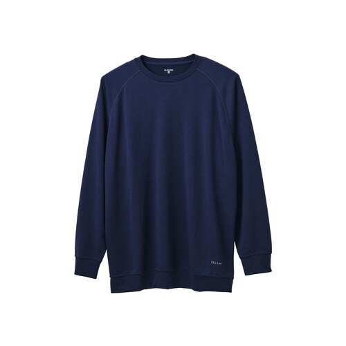 リカバリーウェア 長袖 疲労回復 S 紺