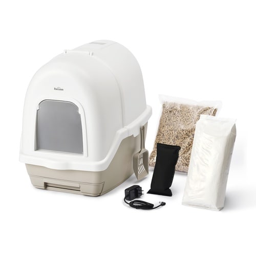 ラクリーン 炭脱臭ファン付き猫トイレ