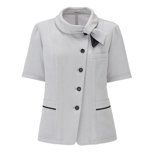 オーバーブラウスAJ0865シルバーグレイ5G