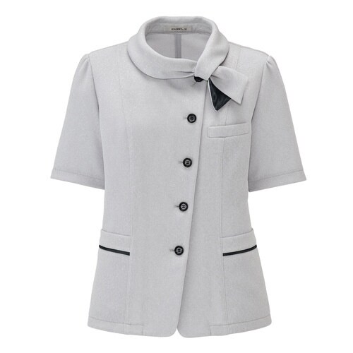 オーバーブラウスAJ0865シルバーグレイ19G