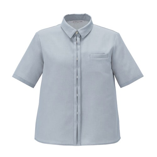 半袖ブラウスAUB4301ブルー17G