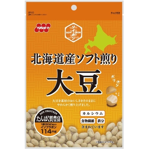 SOYBON 北海道産 ソフト煎り大豆80g×12