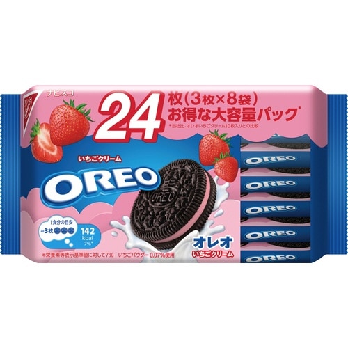 オレオいちごクリームFパック3枚×8袋×12