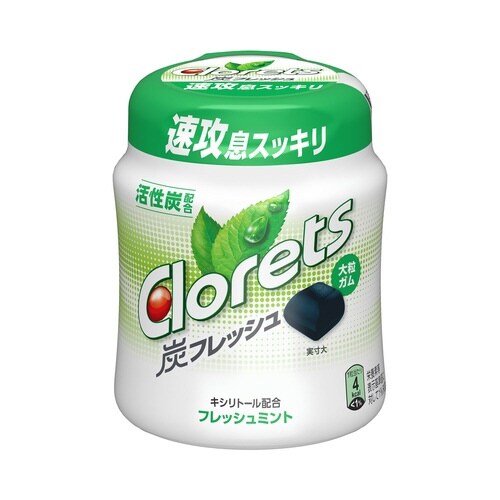 クロレッツ炭フレッシュFミントボトル112g×6