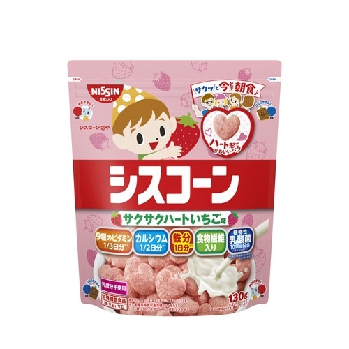 シスコーン サクサクハートいちご味130g×8