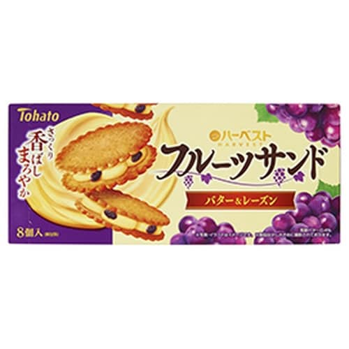 ハーベストフルーツサンド バター&レーズン8個×6