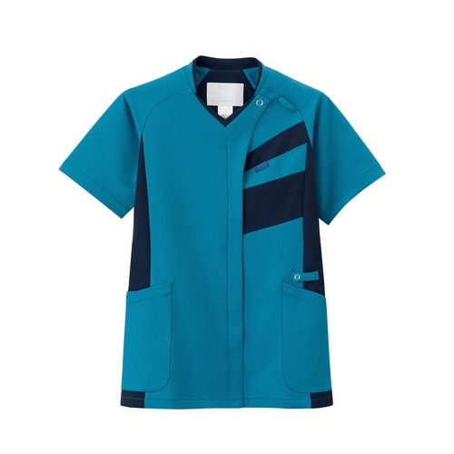 ジップスクラブ シアンブルー LL