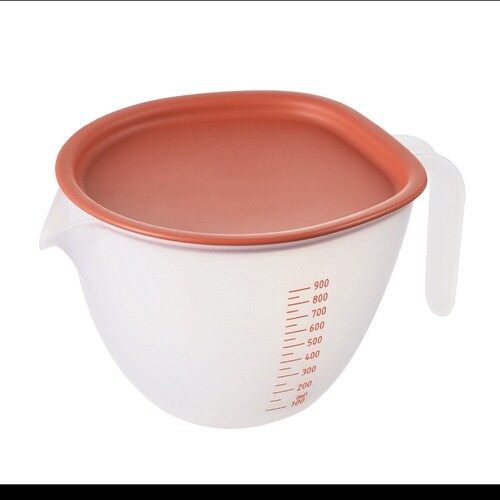 まいにち使いたいフタ付きボウル 大 レッド