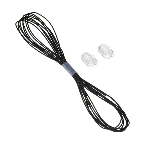 ストラップコード 0.8Φ 2m 黒 K