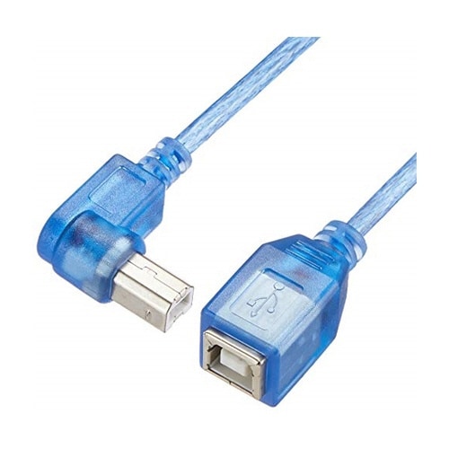USB BtypeL型ケーブル 延長20