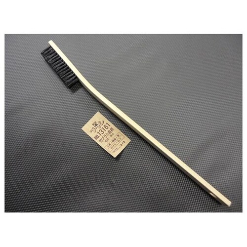 13161 竹ブラシ曲り柄(豚毛タイプ)