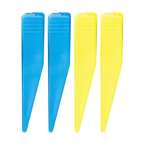 標尺クリップ 巾60mm用 青・黄 各2