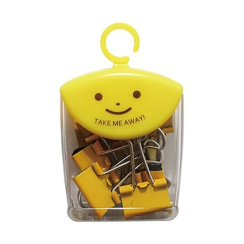 ダブルクリップ19mm ポップYL 8個