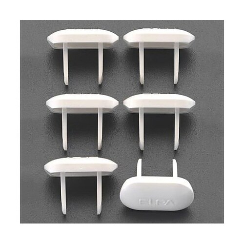 安全キャップ/2Pコンセント用(白/6個