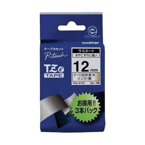 TZe−31V3 TZeテープ 12mm