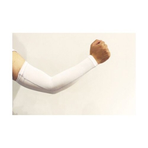 冷感 パワーストレッチアームカバー ホワ