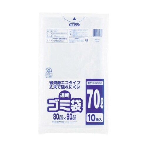 U70 透明ゴミ袋 再生原料タイプ70L