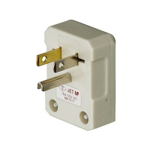 ME7017T1 接地L形プラグ平形用