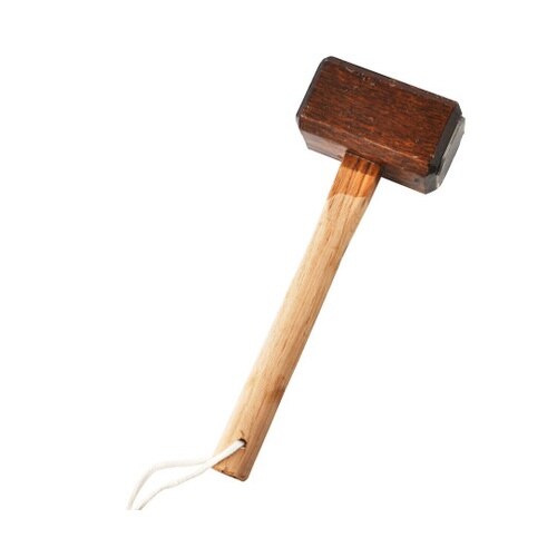 711168 2面鉄プレート付片手カケヤ