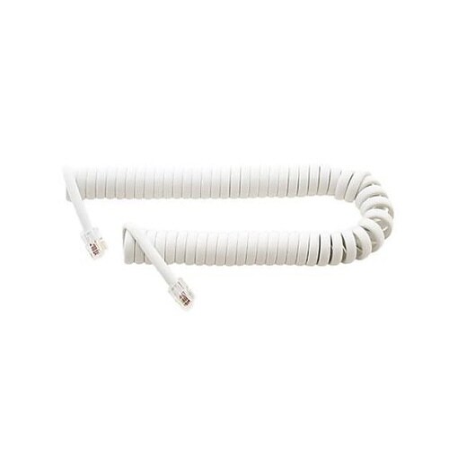 受話器用カールコード(クロス結線/白)