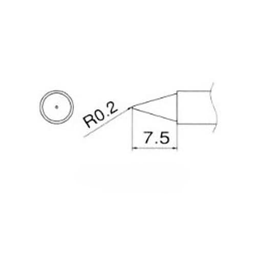 R0.2mm 交換用こて先 EA304