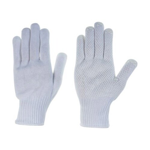 晒純綿滑り止め軍手 ログローブ ドット