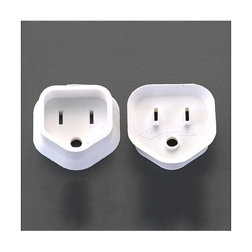 安全カバー/3Pプラグ用(白/2個) E