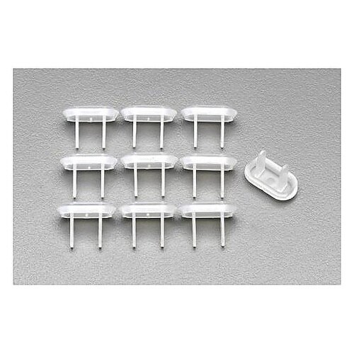 安全キャップ/2Pコンセント用(10個)