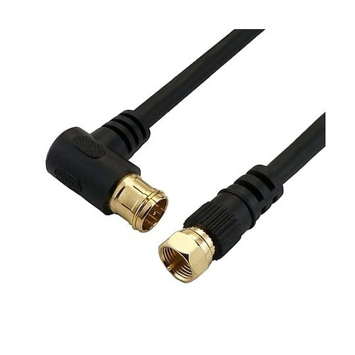 ケーブル 5.0m 黒 F型差込式ネジ式