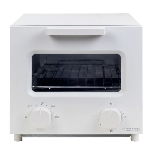 キューブ型トースター1200W温調2枚焼きホワイト