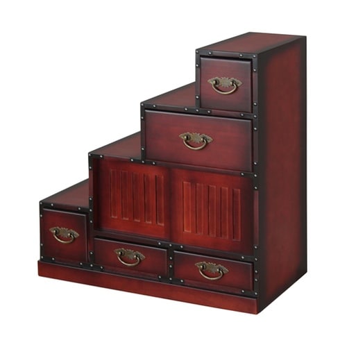 民芸階段チェスト左 BW−03