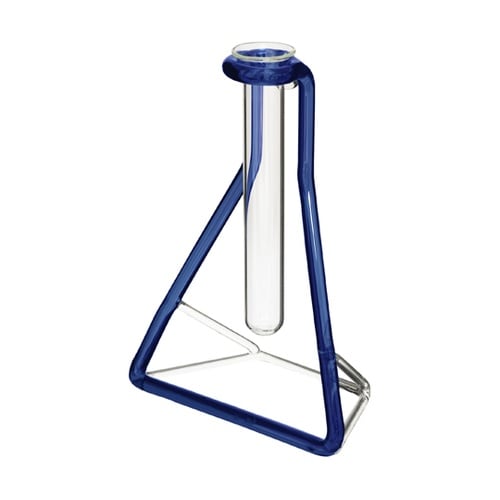 ガラスベースフレーム さんかく ブルー