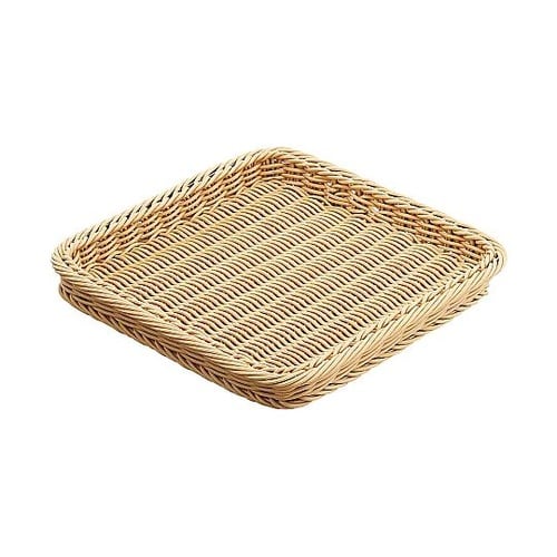 PP製バスケット 30cm角 ナチュラル