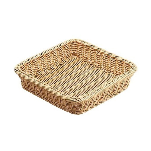 PP製バスケット 30cm角 ナチュラル