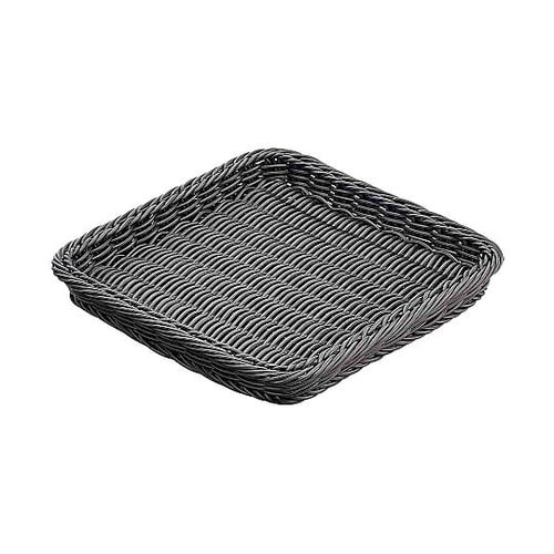 PP製バスケット 30cm角 ブラック