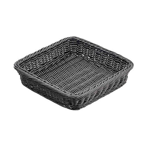 PP製バスケット 30cm角 ブラック