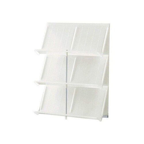 シューズラック 3段 スリム 省スペース