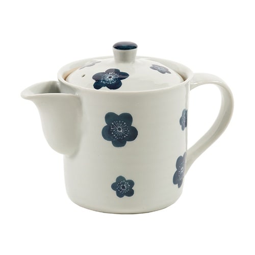 切立ポット 400ml 青小梅 茶こし付