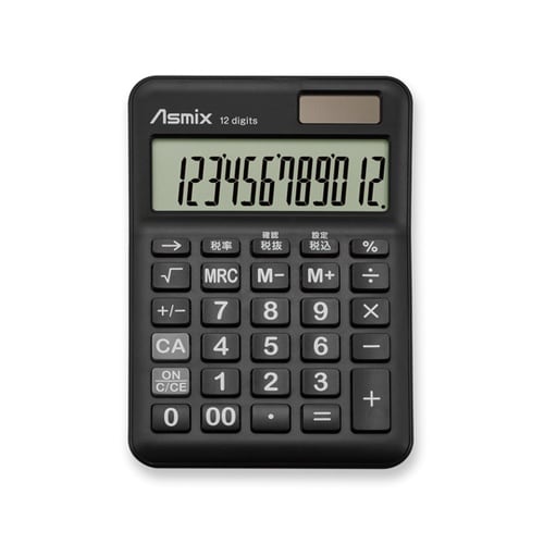 抗菌タッチ電卓S ブラック C1259B