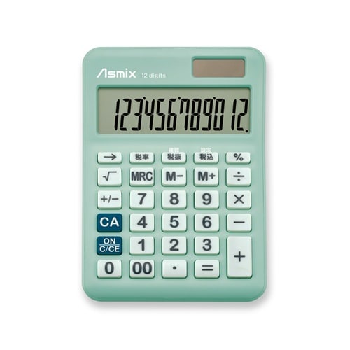 抗菌タッチ電卓S ミントブルー C125