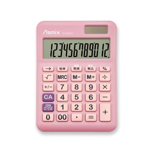 抗菌タッチ電卓S ピンク C1259P