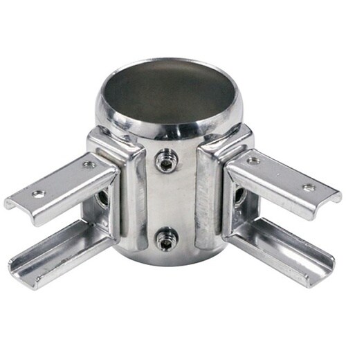 SUS304 長角パイプ用二方継手 1.