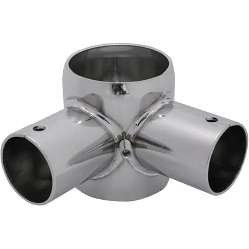 丸パイプ用二方継手 イモネジ付 TO−1