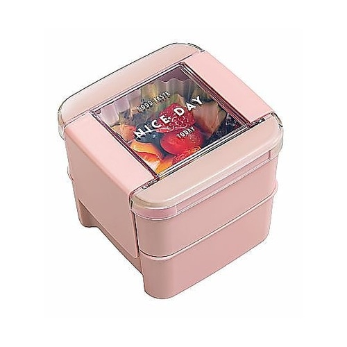 お弁当箱 イージーケアランチスクエア2段