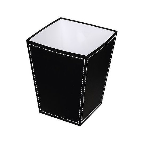 ゴミ箱 9L ステッチ 黒 日本製 シン